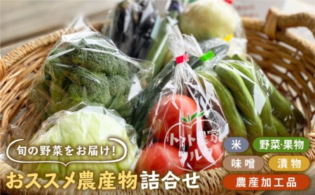 農産物直売所おススメ商品詰め合わせ 野菜 米 加工品 野菜 フルーツ 米 漬物[HAG001]