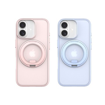 iPhone 17 手機殼 煥彩系列 360度旋轉支架防摔磁吸保護殼