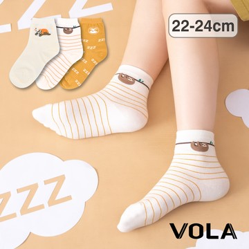 【VOLA維菈】百搭1/2樹懶襪