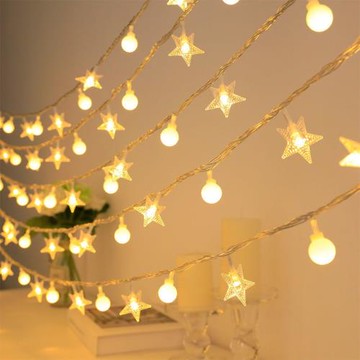 LED星星燈小彩燈閃燈串燈野餐野營生日燈飾帳篷天幕露營氛圍燈串