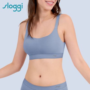 sloggi-Basic sporty COOL 清爽律動系列U領內衣 青藍