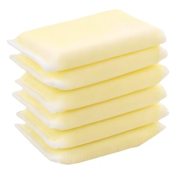 AHOYE 海綿清潔刷 均碼 6個 - 輕鬆起泡 瞬洗去污 不傷餐具