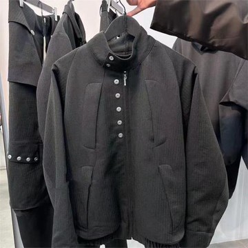 Omar Afridi混紡人字紋羊毛夾克 日本粘膠內襯