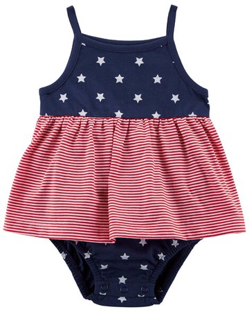Baby 4th Of July Sunsuit