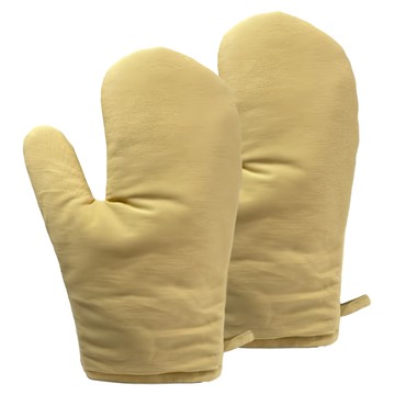 J&N 極致混紡素色隔熱手套 Set 2個  尺寸29*20cm  57%棉 38%聚酯纖維 5%彈性纖維  芥末黃  1組