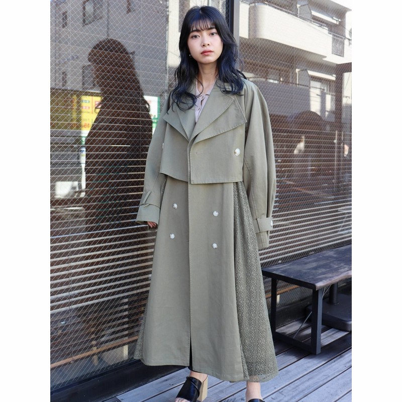 公式 Murua ムルーア 3wayレーストレンチコートワンピース 通販 Lineポイント最大1 0 Get Lineショッピング
