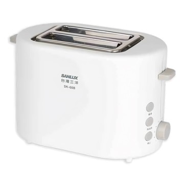 SANLUX 台灣三洋 烤麵包機 SK-60B 6段烤色調整 停止/再加熱/解凍功能 加寬吐司槽