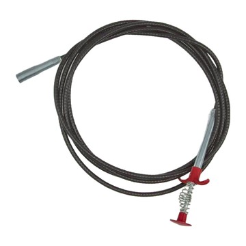 FANCY LIFE 管道疏通器 彈簧式按壓 強力抓取  長約300cm  1支  Black