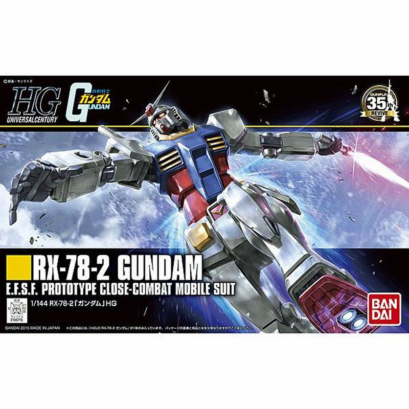 ガンプラ HGUC ガンダム RX-78-2 バンダイ ガンダム プラモデル 再販 