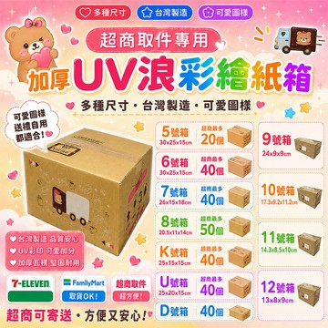 小紙箱   超商紙箱  三層瓦楞紙箱 【超商寄件紙箱】彩繪紙箱 超商紙箱 批發紙箱 彩繪紙箱 7-11紙箱 包材