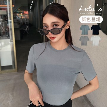 百元特賣/後中線彈力滿滿圓領透膚上衣４色【A01250245】
