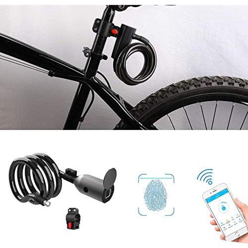 送関込 【送料無料】eLinkSmart 自転車鍵 防水 ワイヤーロック USB