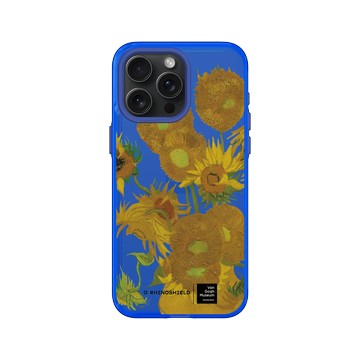 iPhone 15 Pro Max Clear 激光藍 - Van Gogh Museum - 向日葵-透明