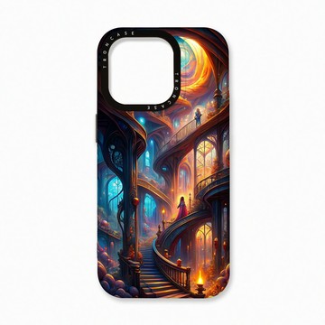 iPhone 16 Pro 殼 TRON IPhone 16 Pro 樓梯與少女 太空殼 透黑款 手機殼
