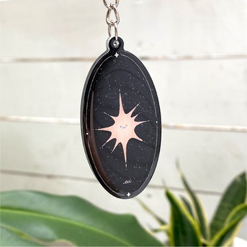 星星滴膠壓克力鑰匙圈