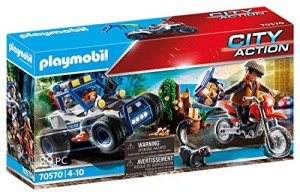 プレイモービル ブロック 組み立て Playmobil Police Off-Road Car