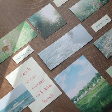 MarkyPuppy 原創 風景 貼紙包 Summer never die 手帳 裝飾素材