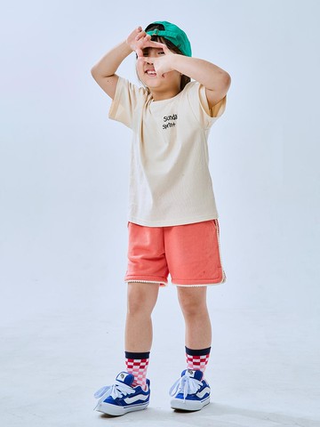 Pompom Jersey Cotton Shorts