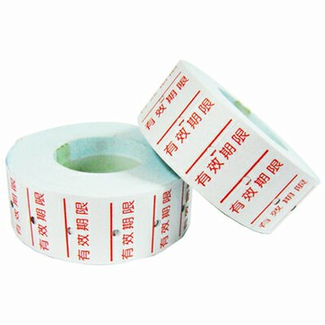 【文具通】1Y 單排 標價機 專用 標價紙 貼紙  有效期限 約1.2 x 2.2cm 10捲裝 P1090024【APP滿額下單4%點數(單一帳號最高1500點)】5/31止
