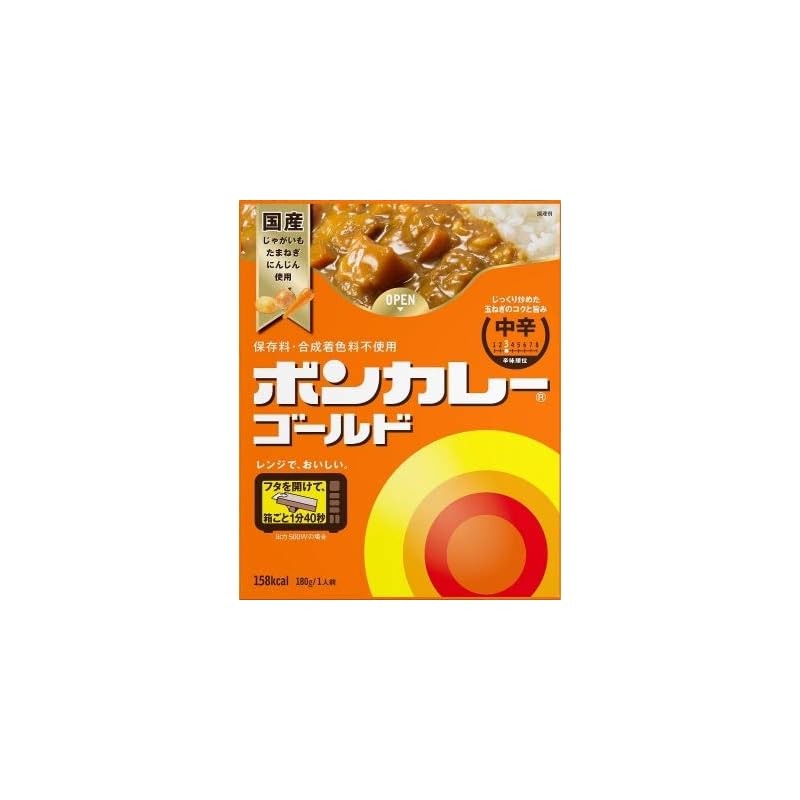 LINEショッピング　中辛　即日発送】大塚食品　ボンカレーゴールド　180ｇ10食