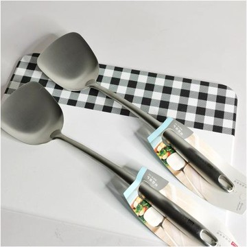 高品質廚房小工具食品級不銹鋼烹飪煎炸煎鍋炒鍋鍋鏟M51