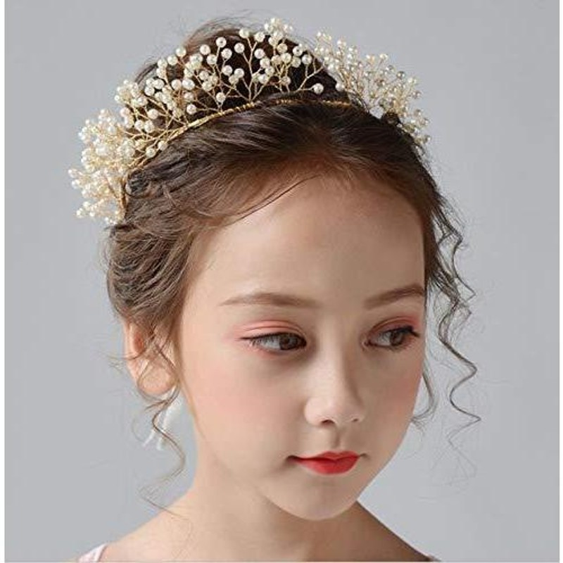 【カラー: 葡萄の妖精の祝福】kuros 髪飾り カチューシャ 結婚式 子供 ヘ