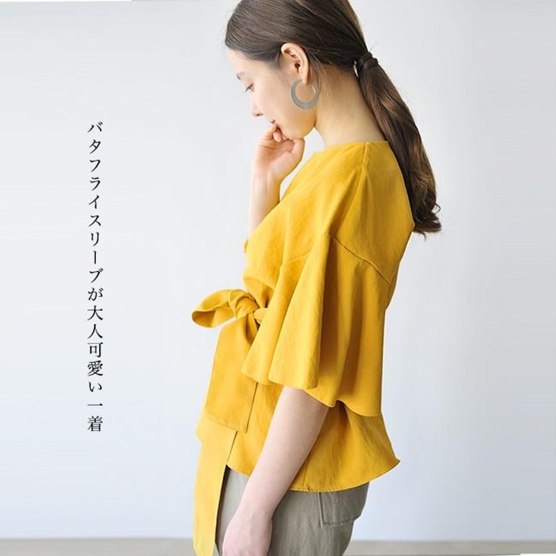 サクラ SACRA BUTTERFLY SLEEVE BLOUSE バタフリースリーブ ブラウス