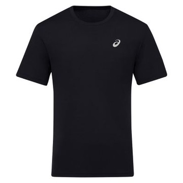 asics 亞瑟士 短袖上衣 男 女 中性 訓練 慢跑 黑 2093A232-002