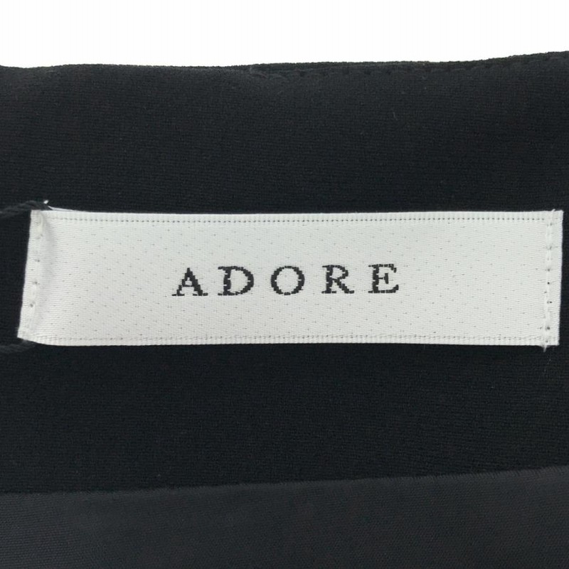 ADORE アドーア 531-7240106 黒 ブラック ワンピース 袖フリル