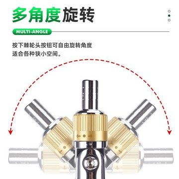 【五金 熱銷】棘輪便攜式多角度十字一字異形套筒大扭力14件套螺絲刀多角度套裝 優選