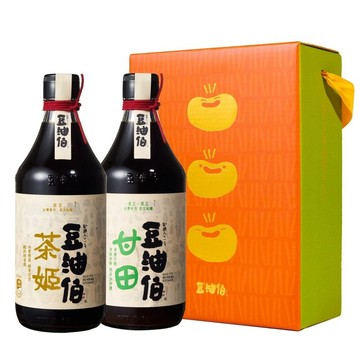 【免運組】【豆油伯】茶姬甘田醬油2入組x2- 中秋禮盒隨機不挑色