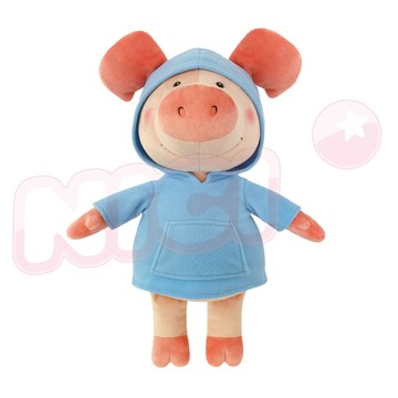 【NICI】91274 50cm藍帽T小豬威比坐姿玩偶