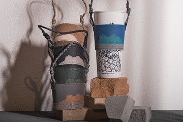 【環保永續】紙造隨行杯套 獅子山系列 手搖杯套 環保 飲料提袋