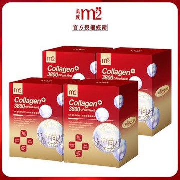 【m2美度】珍珠燕窩超能膠原飲(8入/盒) x4