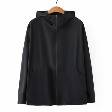 愛北鼻 成人冰絲防曬外套 輕薄透氣 戶外運動休閒必備  L  黑色  1件