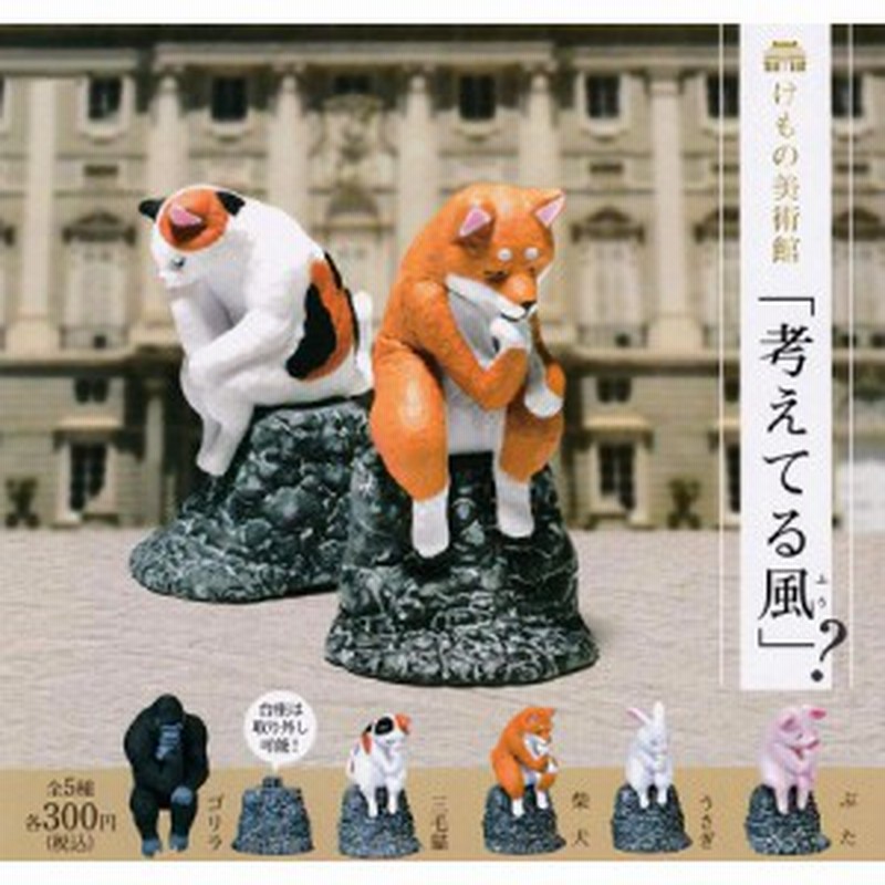 考えてる風 ガチャ ガチャガチャ ガチャポン フィギュア カプセルトイ 動物 ゴリラ 三毛猫 柴犬 うさぎ ぶた 小物 雑貨 全5種類セット 通販 Lineポイント最大1 0 Get Lineショッピング