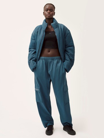 PANGAIA - Double Jersey Cargo Sweatpants - storm blue - S S