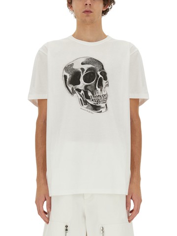 alexander mcqueen skull print t-shirt