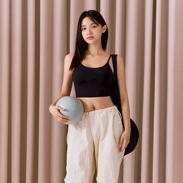 舒適收側副乳細肩帶交叉美背運動BRA TOP
