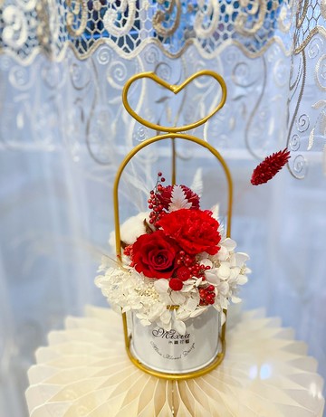 母親節永生花小盆花 桌花 永生玫瑰不凋康乃馨  生日 開幕 居家