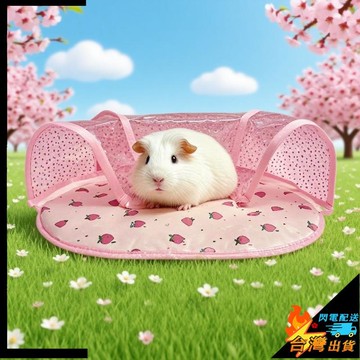 【台灣出貨】倉鼠墊子 小寵窩 倉鼠窩 小型寵物隧道窩墊 小寵躲避屋 倉鼠玩具屋 兔子龍貓豚鼠蜜袋鼬涼墊躲避隧道