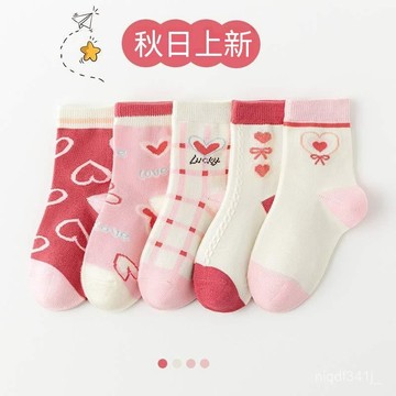 台灣现貨 【5雙裝】兒童襪子 超萌兒童襪子 兒童透氣襪子 花邊兒童襪 男童襪子 輕薄兒童襪子 學生襪子 甜美襪子