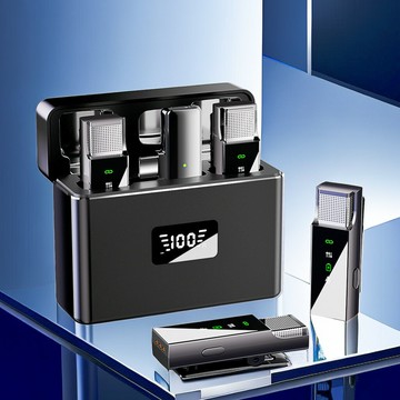 施索新款無線領夾麥克風收音麥手機直播戶外錄制收音麥降噪話筒【Snowbelle優選】