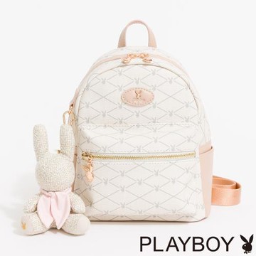 PLAYBOY - 後背包 Graceful系列 - 米白色
