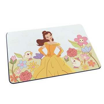 【Disney 迪士尼】軟式珪藻土吸水地墊-花朵茶杯 （60*40*0.5cm）_廠商直送
