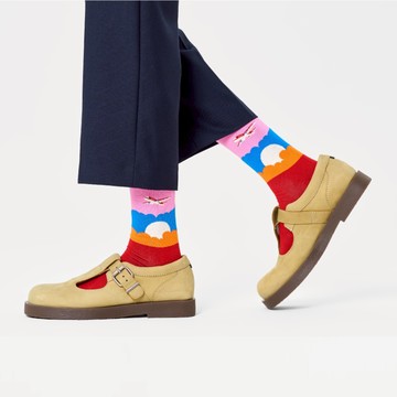 瑞典 HAPPY SOCKS Sports系列-日落中起飛 - 粉紅色-EU(36~40)