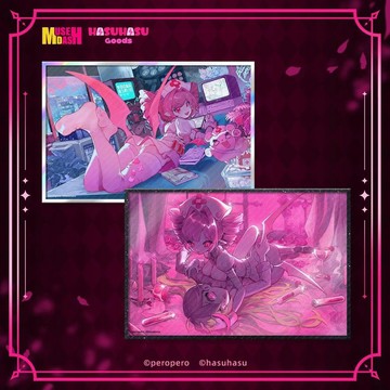 Muse Dash-夜勤血裔布若-亞克力雙閃景深色紙  喵斯快跑官方周邊