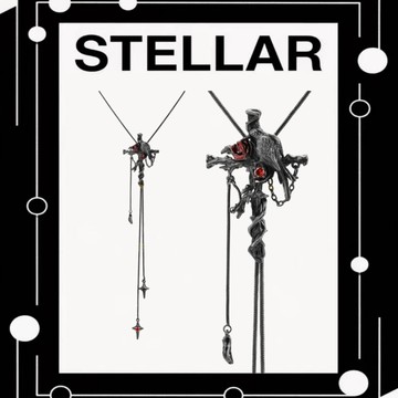 《✨Stellar 千星飾品✨》C011 深紅系列 玫瑰哥特 設計感 抽拉項鍊 獨立設計 夏日新品 戀與深空