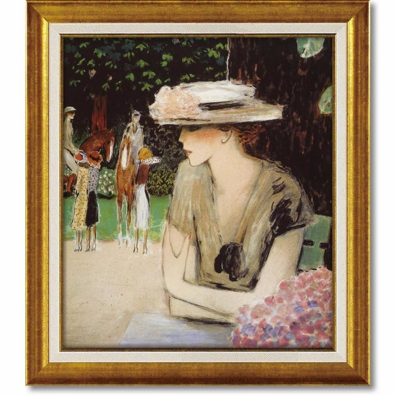 絵画 カシニョール「カバリエ（Lサイズ）」 壁掛け 額入り 女性