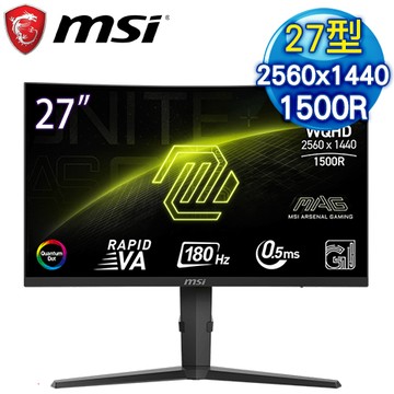 MSI 微星 MAG 275CQRF QD E2 27型 VA曲面電競螢幕